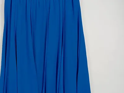 Steffen Schraut Damen Faltenrock Gr. 42 Blau Elegant Midirock Polyester