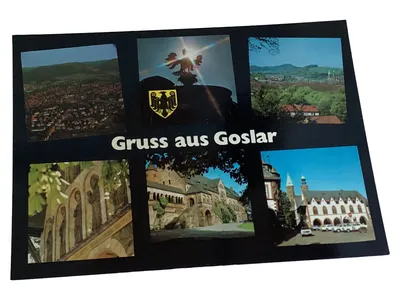 Ansichtskarte Postkarte Gruss aus Goslar Harz Mehrbildkarte Vintage