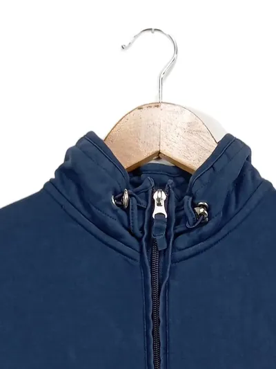 Adagio Sweatjacke Damen Gr. 46/3XL Casual Blau Baumwolle Reißverschluss