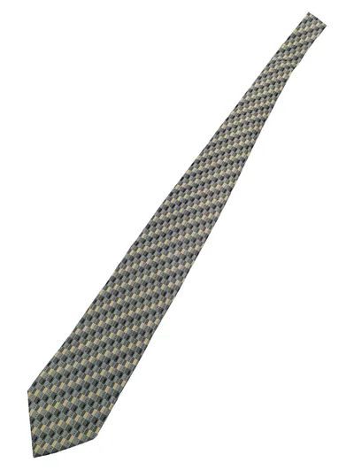 Mayvet Herren Krawatte Grau Geometrisch Business Polyester 148cm