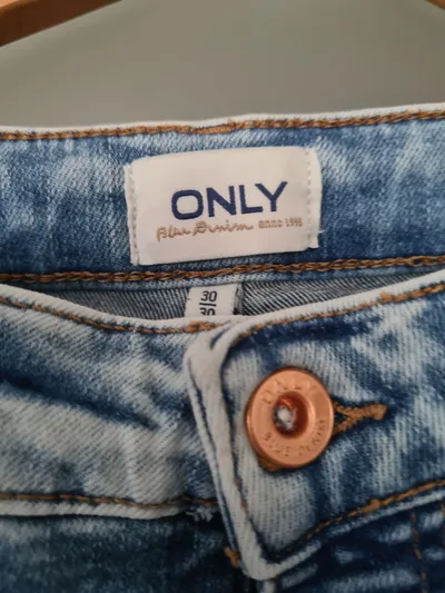 ONLY High Waist Jeans Damen W30/L27 Skinny Blau Stretch Denim