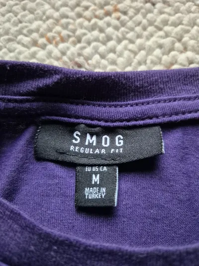 SMOG Herren T-Shirt Gr. 48/M Lila Casual
