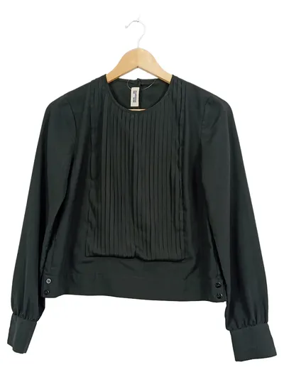 Baum und Pferdgarten Elegante Business Bluse Grün Langarm Gr. 36