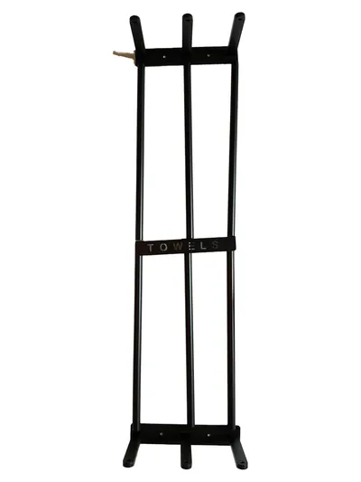 D!FFERENT Handtuchhalter Schwarz Metall Minimalistisch Towels