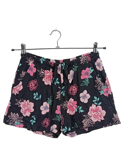 ElleNor Damen Shorts Gr. 36 Casual Mehrfarbig Blumenmuster Sommer