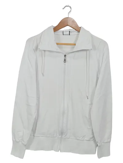 7days Damen Trainingsjacke Gr. 38/M Weiß Sportlich Reißverschluss