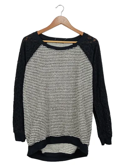Conleys Damen Pullover Mehrfarbig Größe 34/XS Langarm mit Spitze