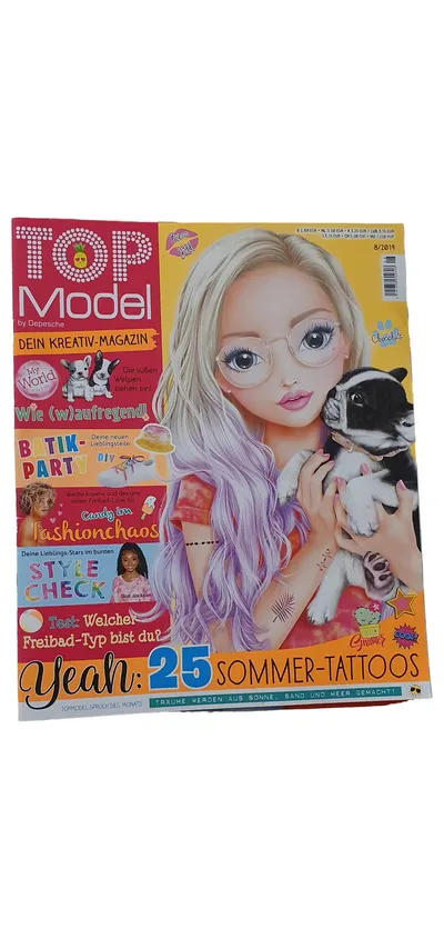 Depesche TOP Model Kreativ-Magazin 8/2019 DIY Mode Tattoos Welpen