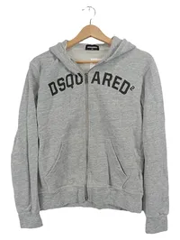 DSQUARED2 Kinder Sweatjacke Hoodie Gr. 158/16Y Grau Logo Kapuze 1