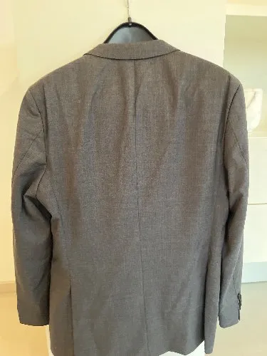 HUGO BOSS Anzug Herren Gr. 50 Grau Wolle Water Repellent Business 2