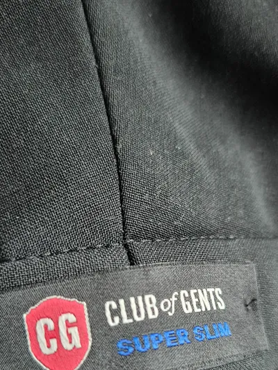 Club of Gents Herren Anzughose Business Schwarz Gr. 48 Super Slim