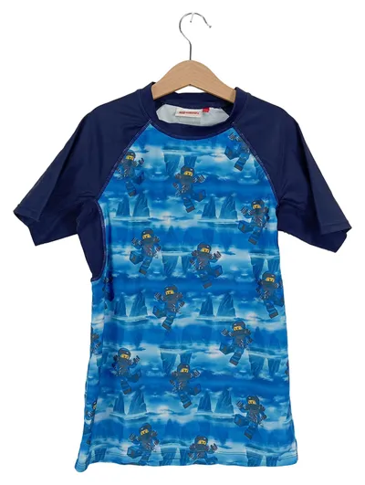 LEGO Wear Badeshirt Ninjago Jungen Gr. 146 Blau Sportlich