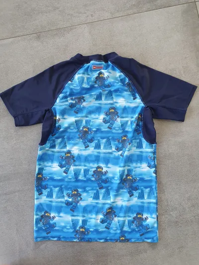 LEGO Wear Badeshirt Ninjago Jungen Gr. 146 Blau Sportlich