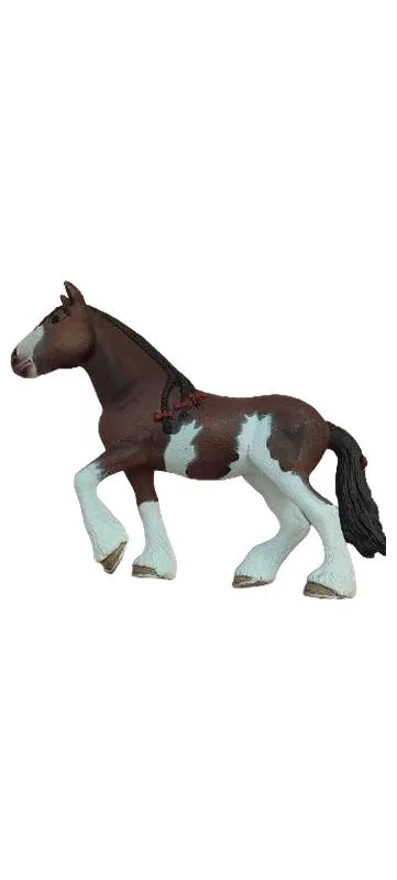 Schleich Pferd Brauner Paint Horse Hengst Spielfigur 17cm