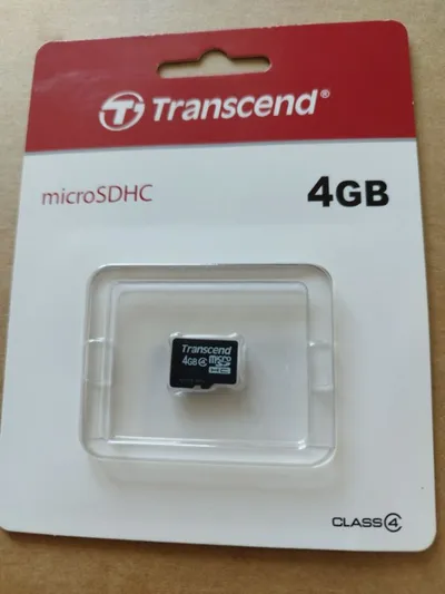 Transcend MicroSDHC Speicherkarte 4GB Class 4