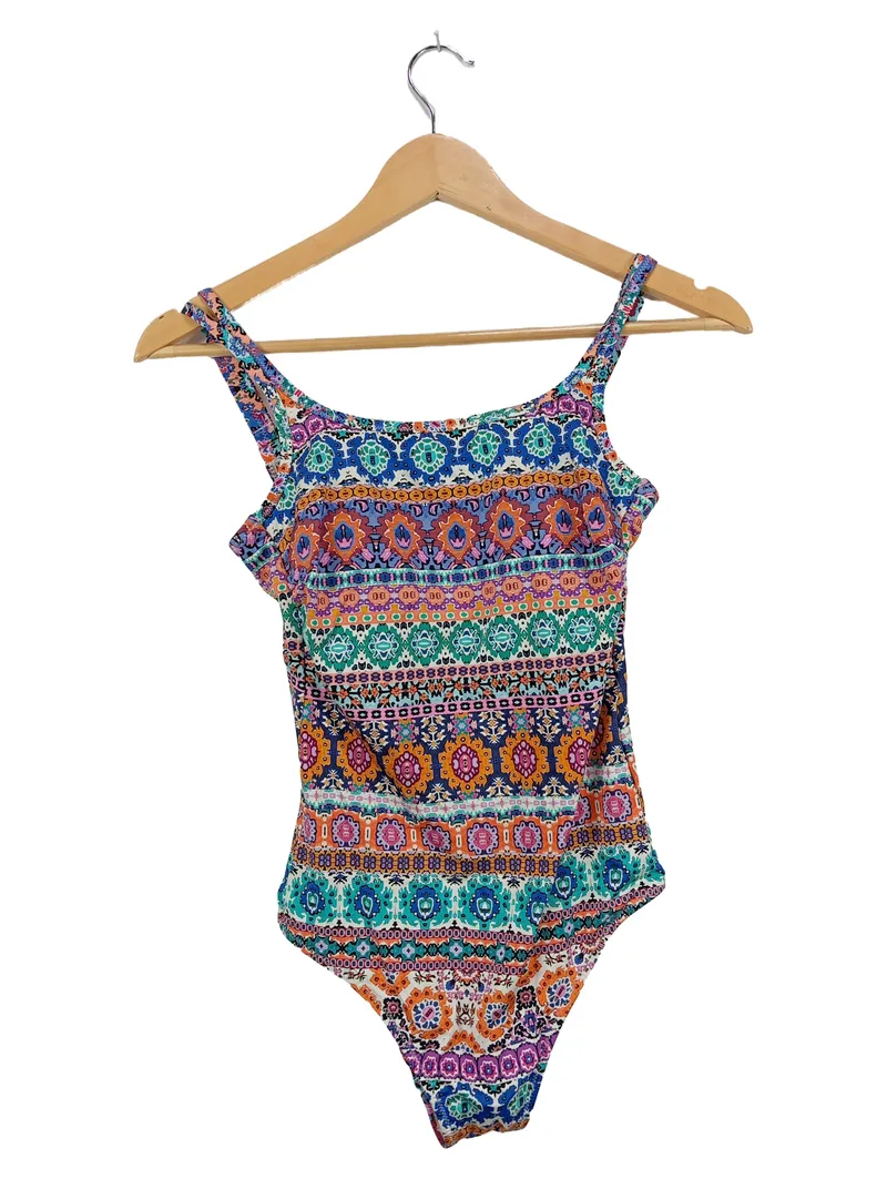 Anita Damen Badeanzug Ethno Bohemian Mehrfarbig Gr. 36 1