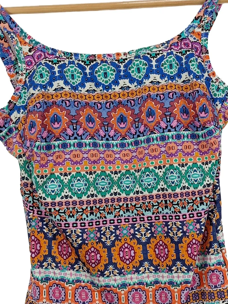 Anita Damen Badeanzug Ethno Bohemian Mehrfarbig Gr. 36 3