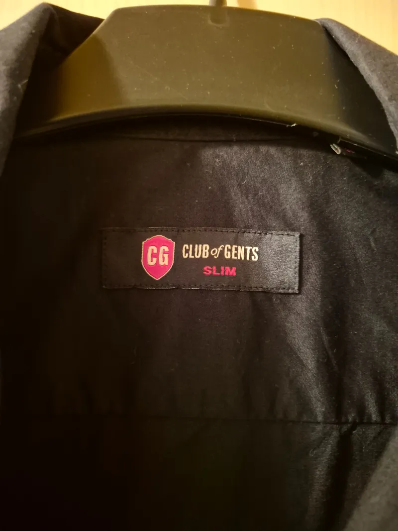 Club of Gents Herren Business Hemd Gr. 39/48 Schwarz Langarm 2