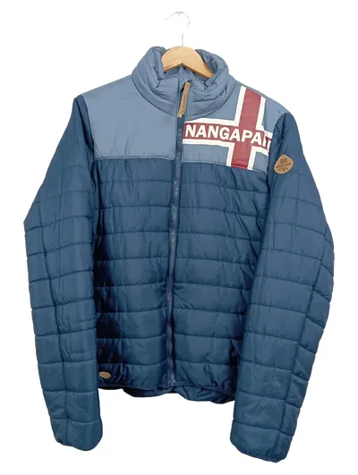 Nangaparbat Herren Steppjacke Outdoor Gr. 48/M Blau Polyester