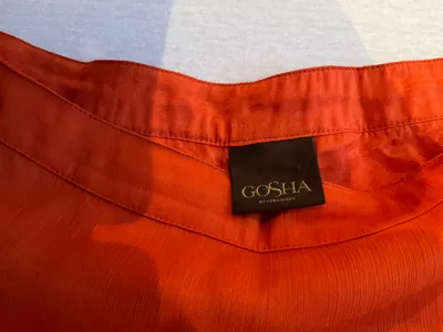 GOSHA by Vero Moda Faltenrock Damen Gr. 36 Orange Rosa Gestreift Retro