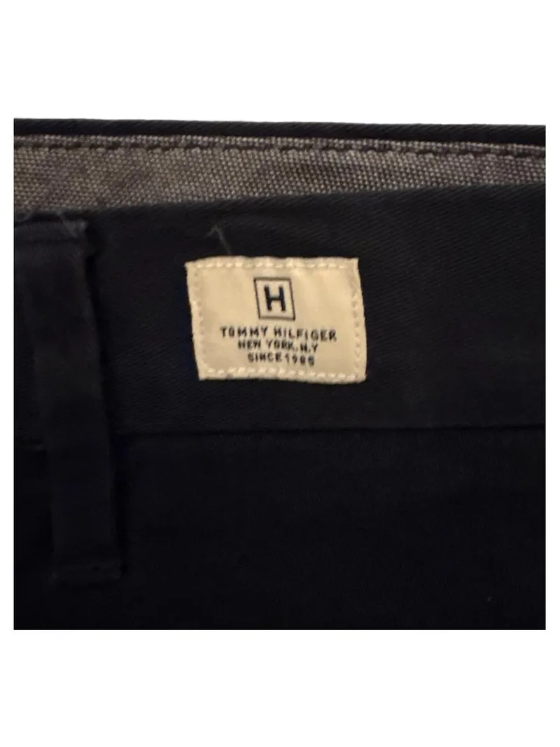 Tommy Hilfiger Herren Stoffhose Chino Blau Gr. 31/32 Casual 2
