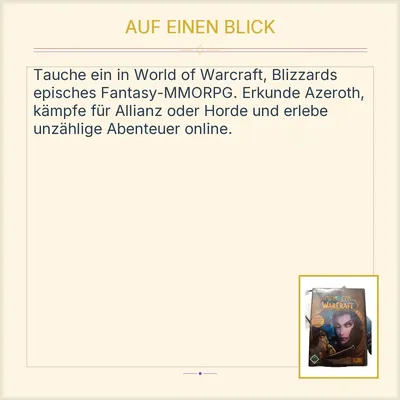 World of Warcraft PC MAC CD-ROM Blizzard Entertainment Rollenspiel
