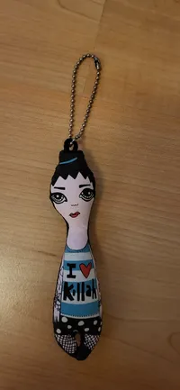Killah Schlüsselanhänger Stoffpuppe I Love Killah Modisch Mehrfarbig Damen 1