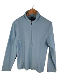 etirel Damen Fleecepullover Gr. 38 Blau Outdoor Sport Langarm Reißverschluss 1