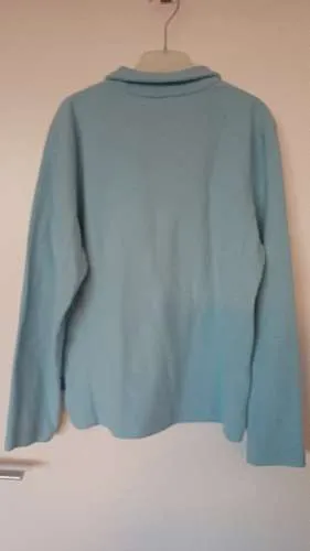 etirel Damen Fleecepullover Gr. 38 Blau Outdoor Sport Langarm Reißverschluss