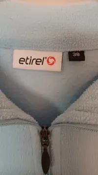 etirel Damen Fleecepullover Gr. 38 Blau Outdoor Sport Langarm Reißverschluss 6