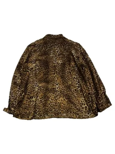 POMPÖÖS Harald Glöckler Damen Bluse Leopard Animal-Print Gr. 46 Braun