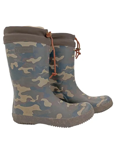 Bisgaard Gummistiefel Kinder Gr. 39 Mehrfarbig Camouflage Outdoor Regenstiefel