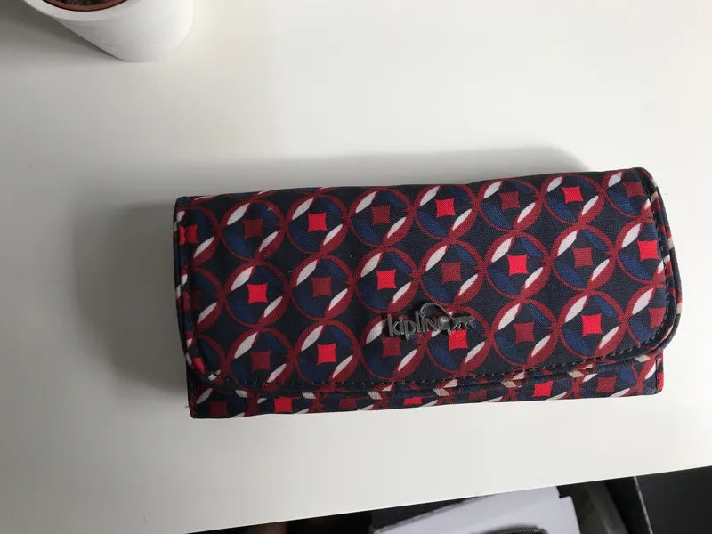 Kipling Geldbörse Damen Portemonnaie Mehrfarbig Muster Polyamid 5