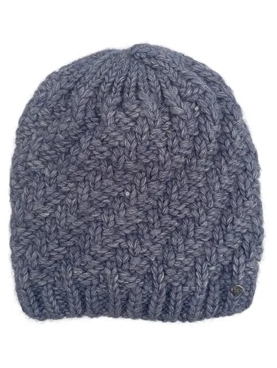 Finn Flare Damen Mütze Grau uni Strickmütze Beanie Polyacryl Casual
