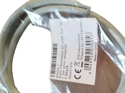 EFB-Elektronik Patchkabel RJ45 SF/UTP Cat. 5e 1m Grau Netzwerkkabel