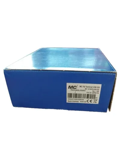 MC Technologies MC 75i Terminal USB 232 Adapter Made in Germany Blau