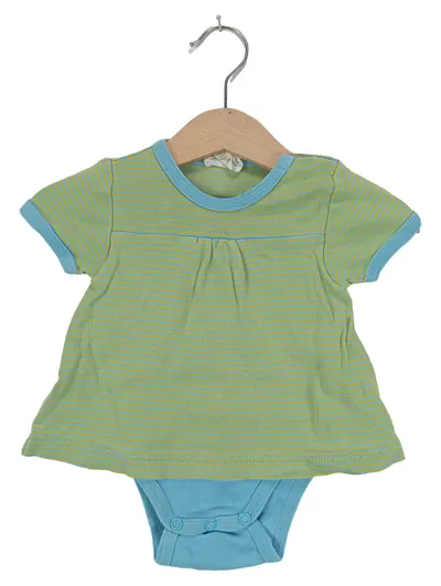 hessnatur Baby Body Shirt gestreift Mehrfarbig Gr. 50-56 Baumwolle