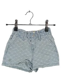 DOPO DOPO Mädchen Jeans Shorts Gr. 116 Blau Herzmuster Baumwolle 2