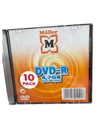 Müller DVD-R 4,7GB 16x Speed 10er Pack Neu OVP