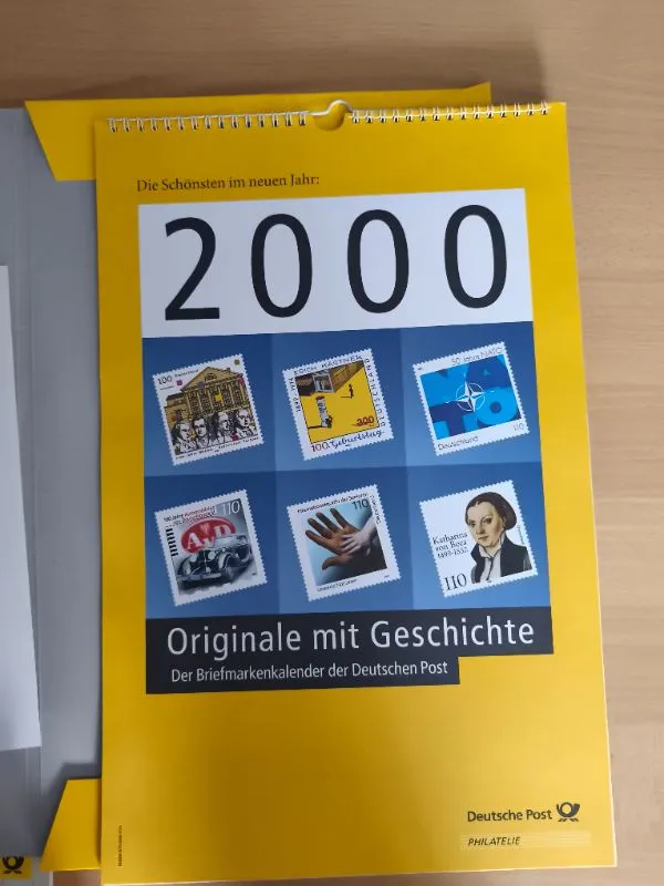 Deutsche Post Briefmarkenkalender Originale mit Geschichte Philatelie 2