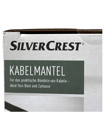 Silvercrest Kabelmantel 5m Schwarz Kabelmanagement Büro Zuhause