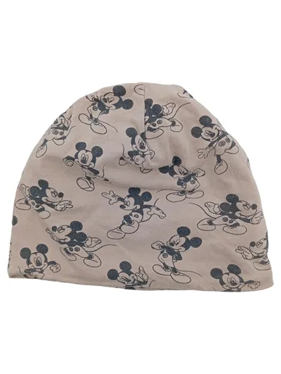 Disney Baby Mickey Mouse Mütze Beanie Gr. 50/52 Beige Baumwolle