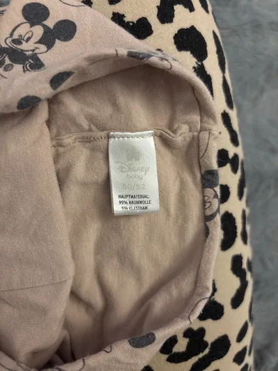 Disney Baby Mickey Mouse Mütze Beanie Gr. 50/52 Beige Baumwolle