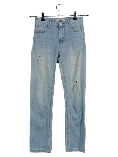 Laulia Damen Destroyed Jeans Gr. 36 Blau Casual Distressed Denim Hose
