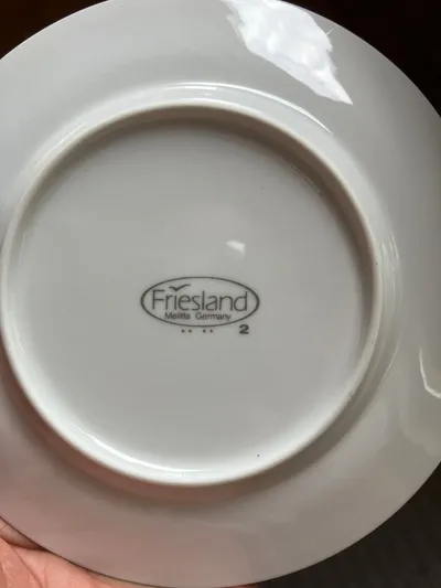 Friesland Frühstücksteller Weiß Klassisch Porzellan Teller