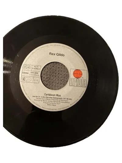 Ariola Rex Gildo Caribbean Man Schlager 7" Single Vinyl Schlager