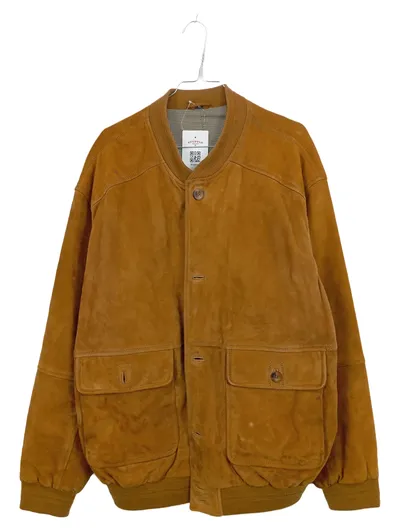 CANDA C&A Herren Wildleder Bomberjacke Braun Vintage Gr. L/52