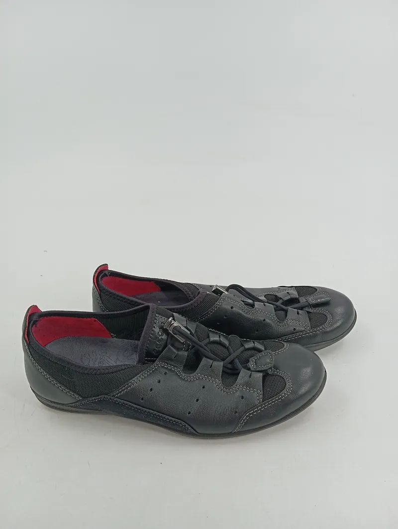 ECCO Damen Sportschuhe Gr. 38 Schwarz sportlich Freizeit Sneaker 2