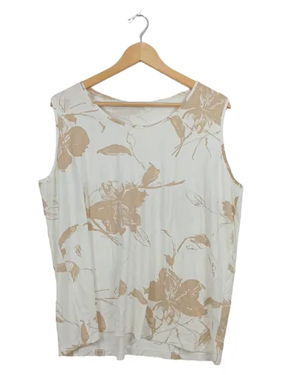 GOLLEHAUG Damen Top Shirt 48/4XL Mehrfarbig Blumenmuster Casual