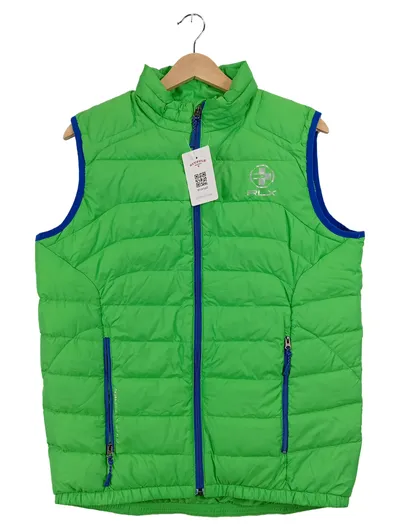 RLX Ralph Lauren Steppweste Kinder Gr. 152 Grün Daunenweste Outdoor